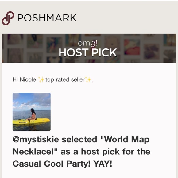 World Map Necklace! ⭐️HP 2-26-17 Casual Cool⭐️ - Picture 4 of 4