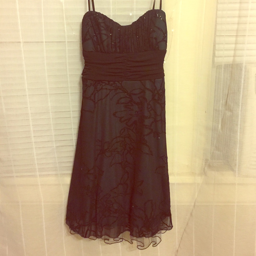 Speechless Formal Green & Black Dress