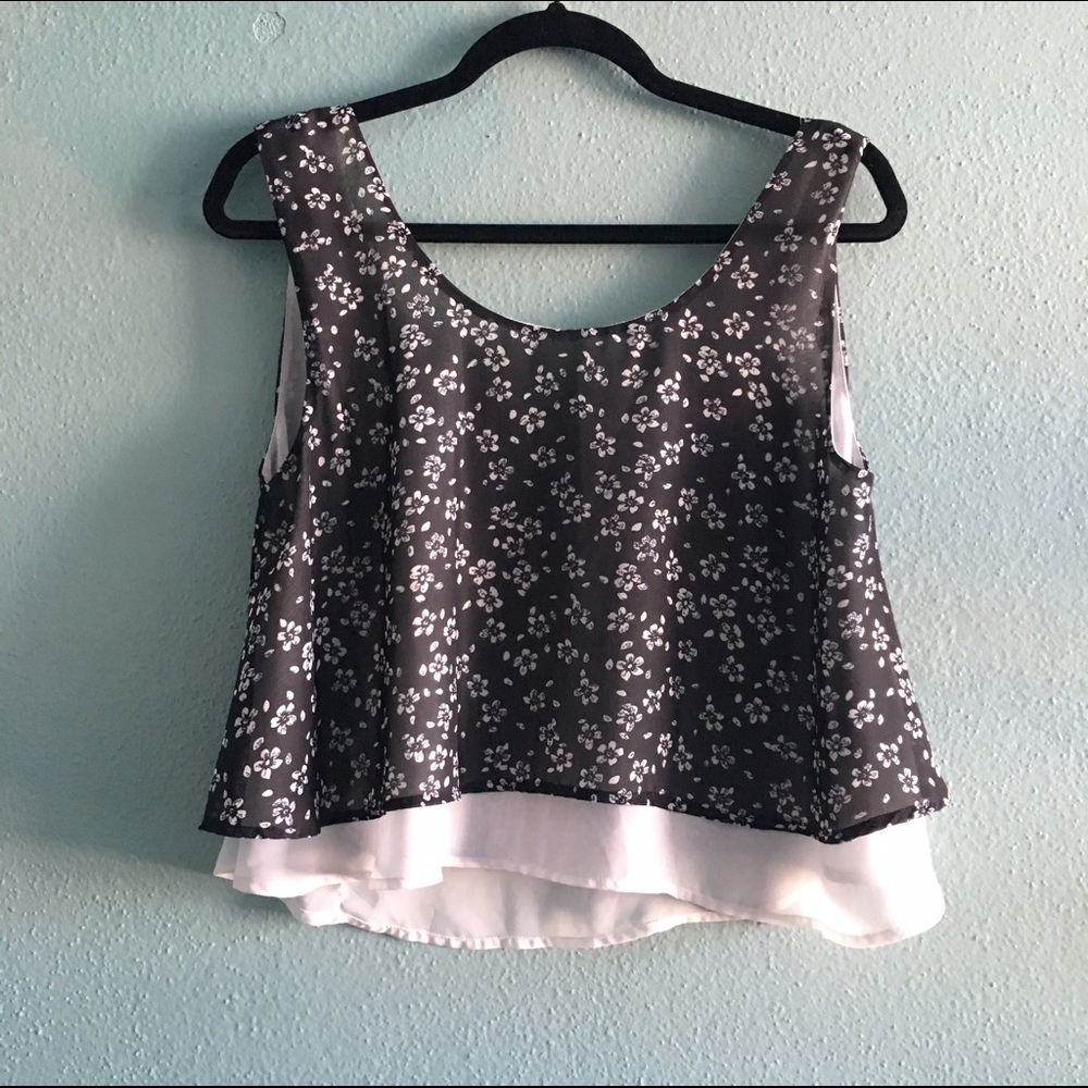 Cute floral patterned Crop top