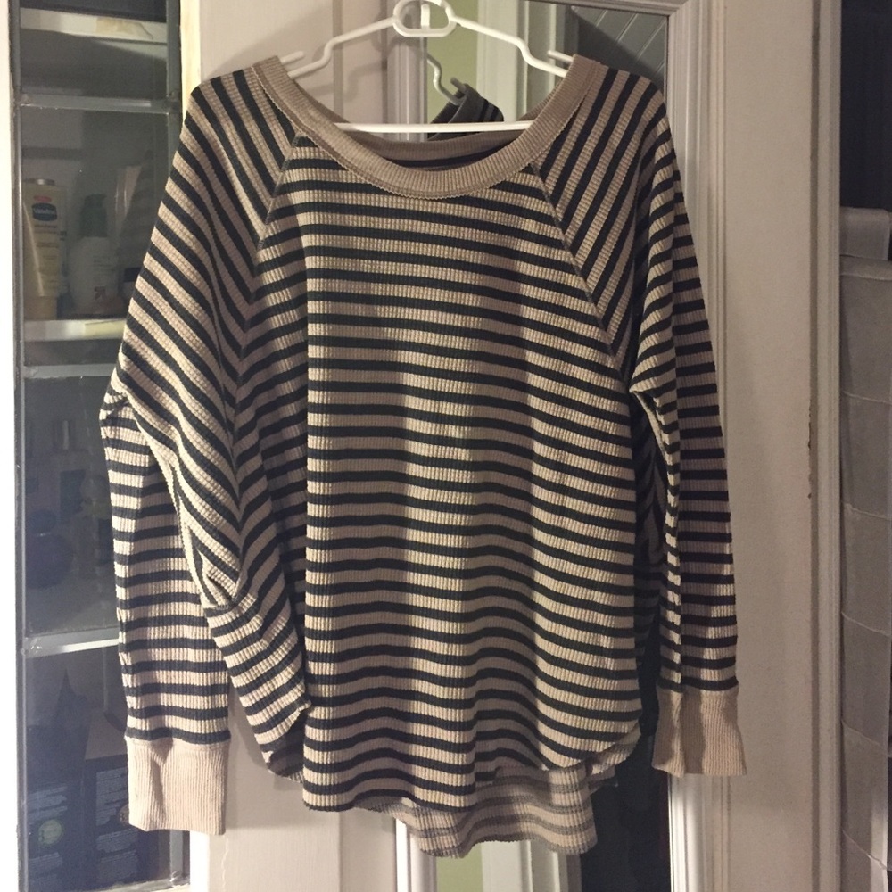 Free People Striped Knit