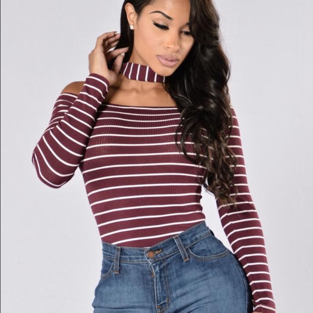 Burgundy Bodysuit
