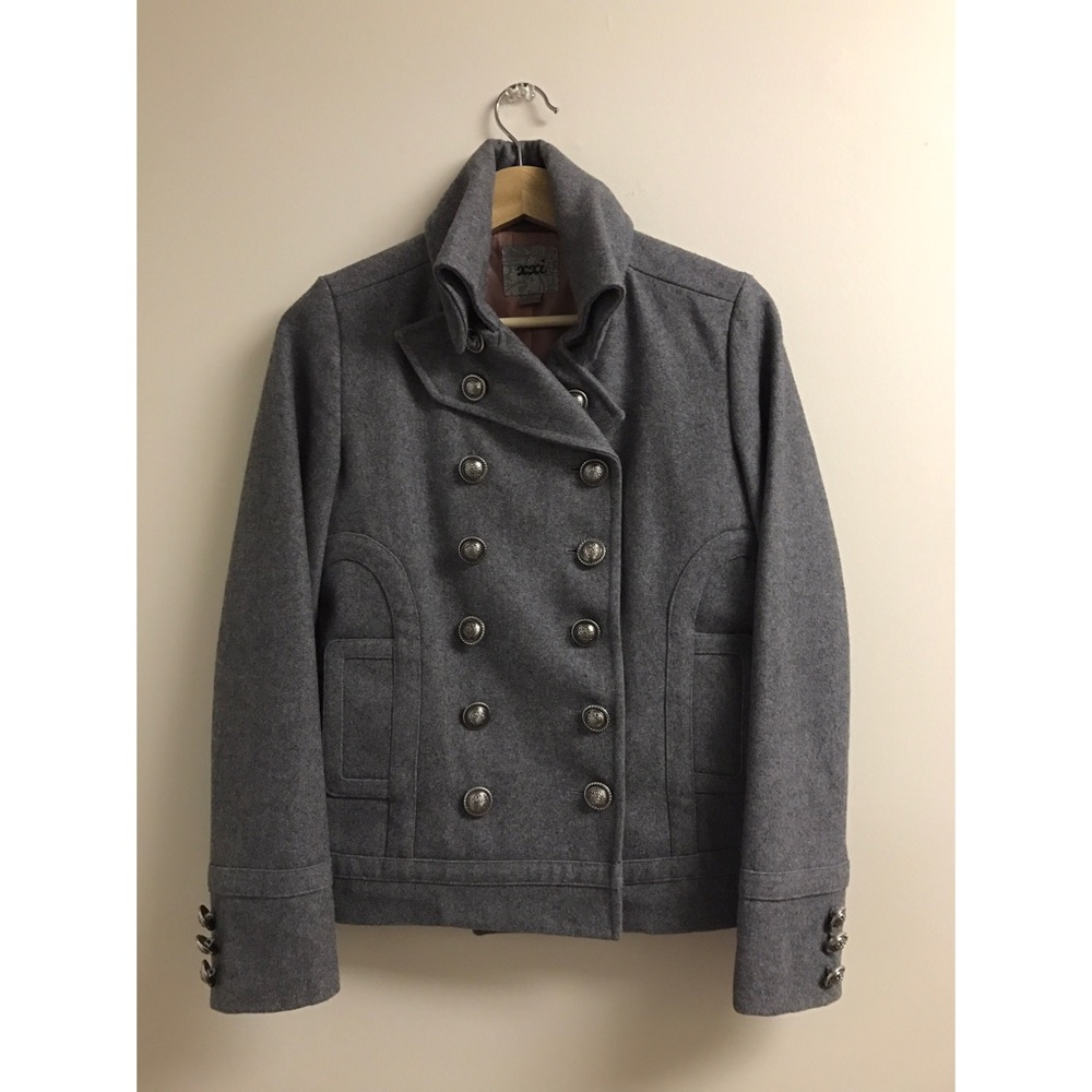 DOUBLE BREASTED MILITARY PEACOAT