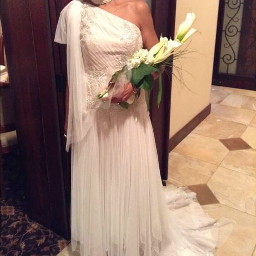 Champagne wedding dress