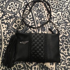Black vegan leather purse Harley-Davidson