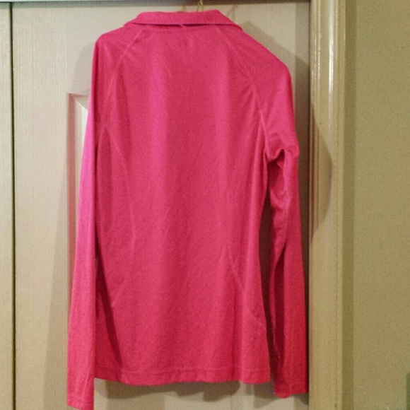 Danskin Now Pink Quarter Zip Top. Size Large. - Picture 3 of 4