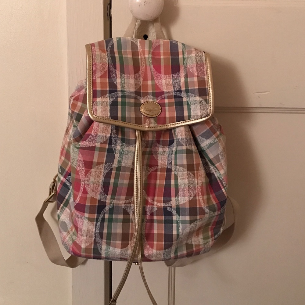 Coach backpack purse