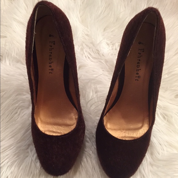 💥Final markdown💥 Brown pony hair glitzy heels - Picture 2 of 4