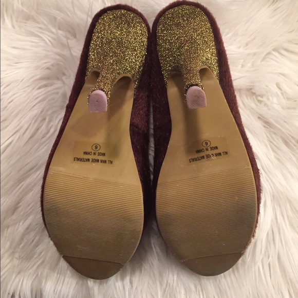 💥Final markdown💥 Brown pony hair glitzy heels - Picture 3 of 4