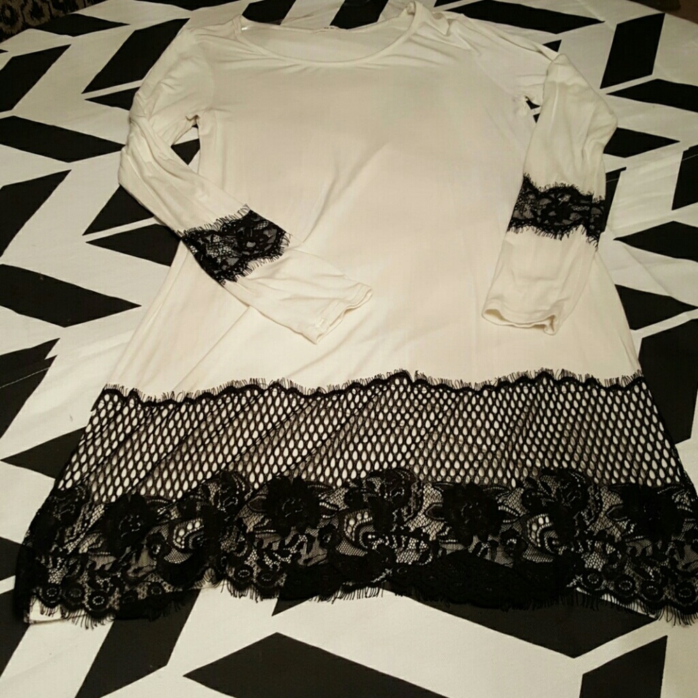 White and Black Tunic