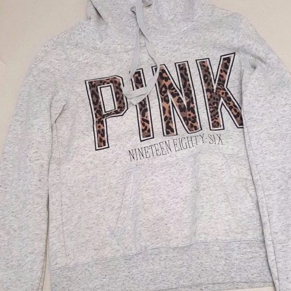 Rare HTF Victoria's Secret Pink Leopard Funnelneck