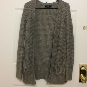 Waffle tan cardigan