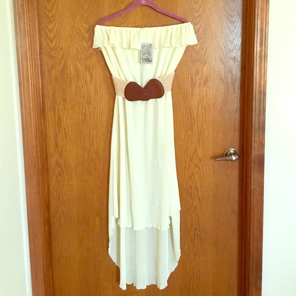HIgh / low off the shoulder dress. Sz XL