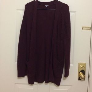 Maroon cardigan
