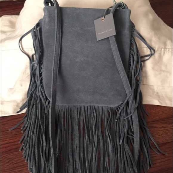 Anthropologie Handbags - Monserat de Lucca suede fringe crossbody HOST PIC!
