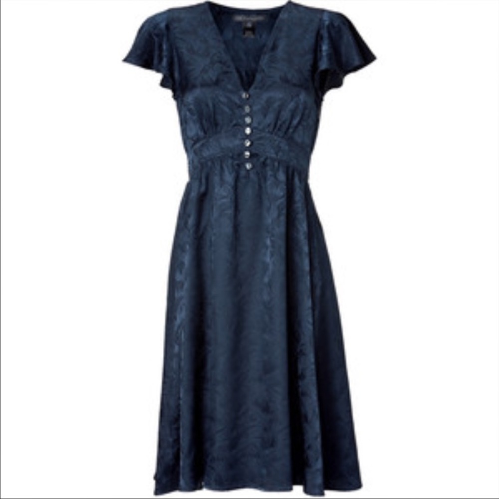MARC BY MARC JACOBS- Silk Navy Button Down dress