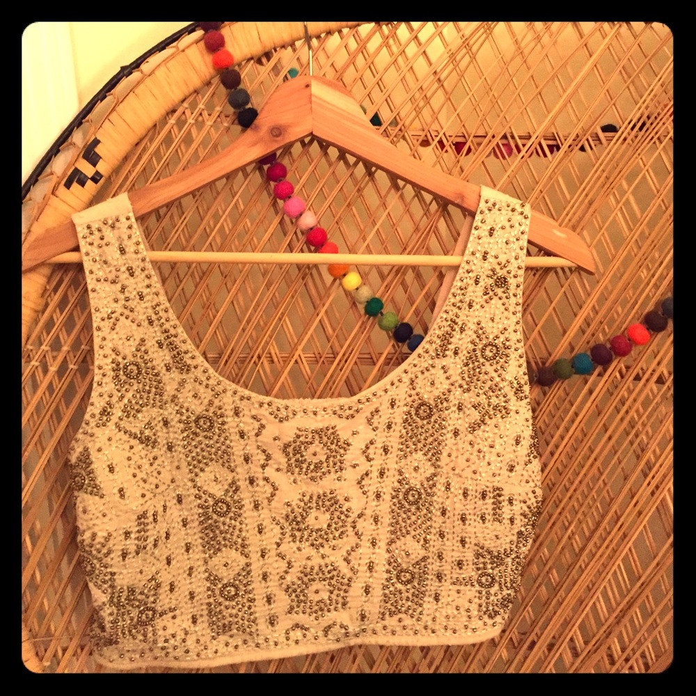 Urban Outfitters Beaded Crop Top