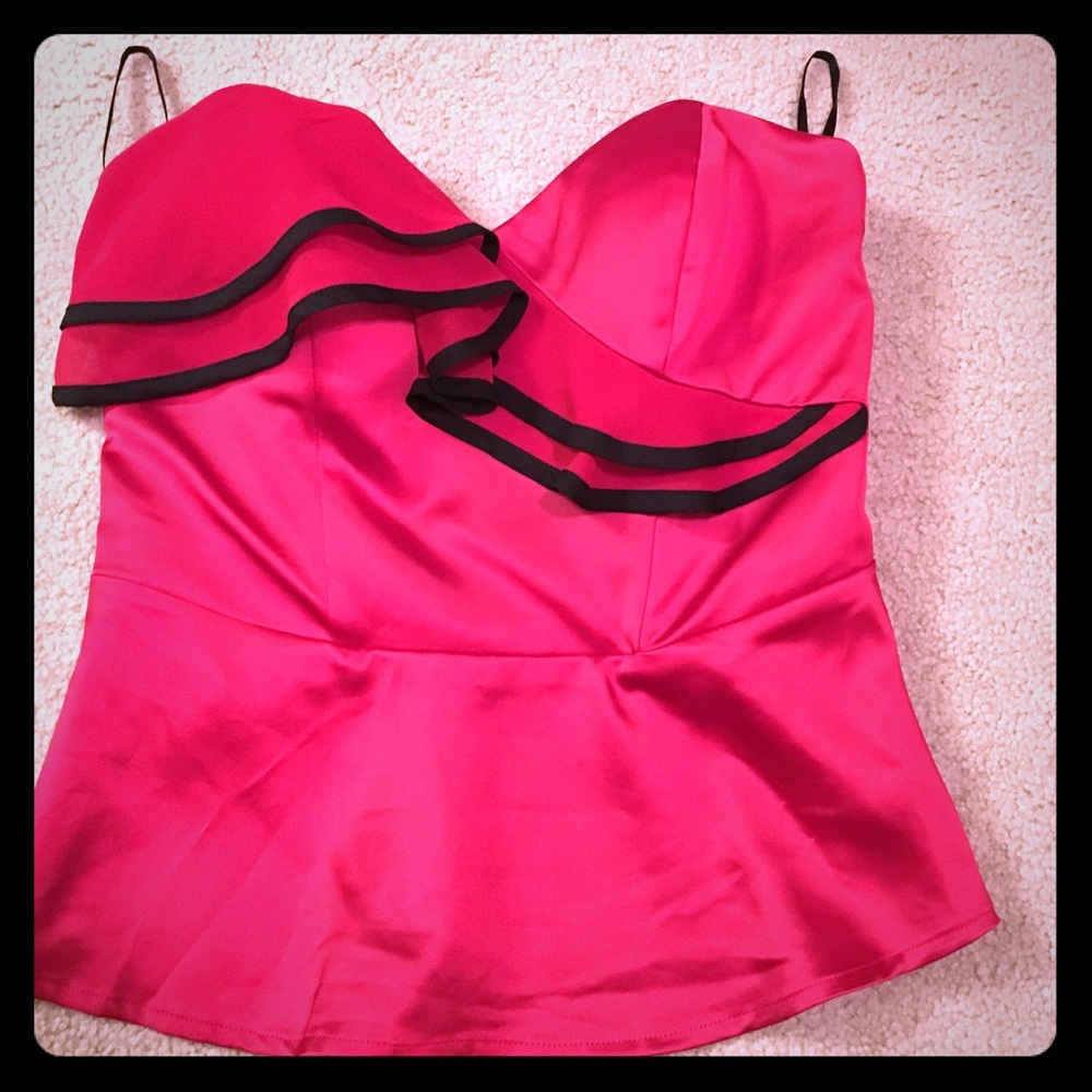 BEBE black and red corset top!