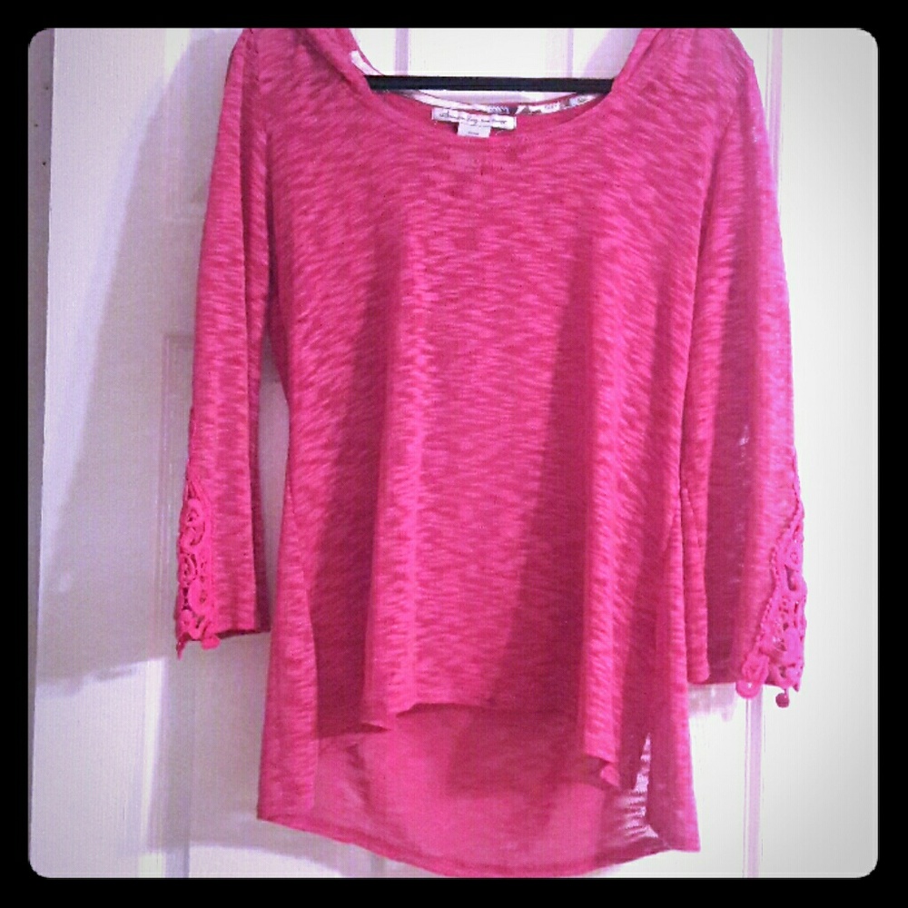 Anerica Rag Hot Pink Hooded Sweater