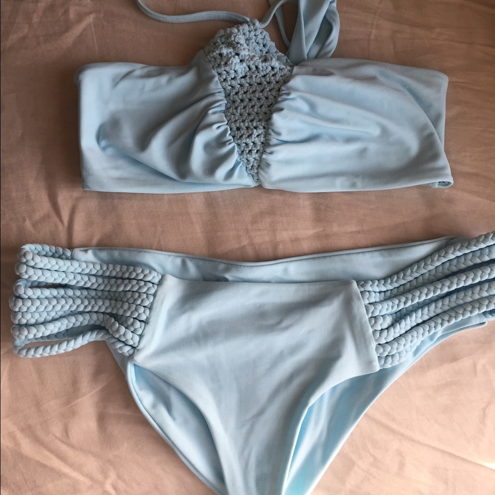 Frankie's Bikini's Set in Light Blue