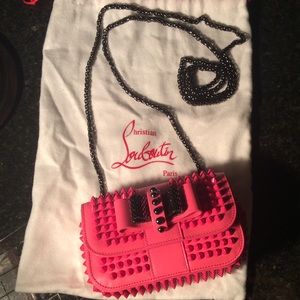 Christian Louboutin Sweety Charity calf/spike mini