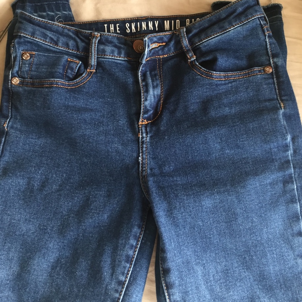Skinny Mid Rose Crop Jeans