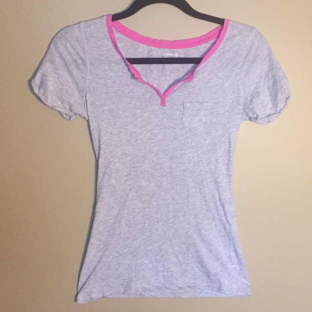 Express CUTE grey tee