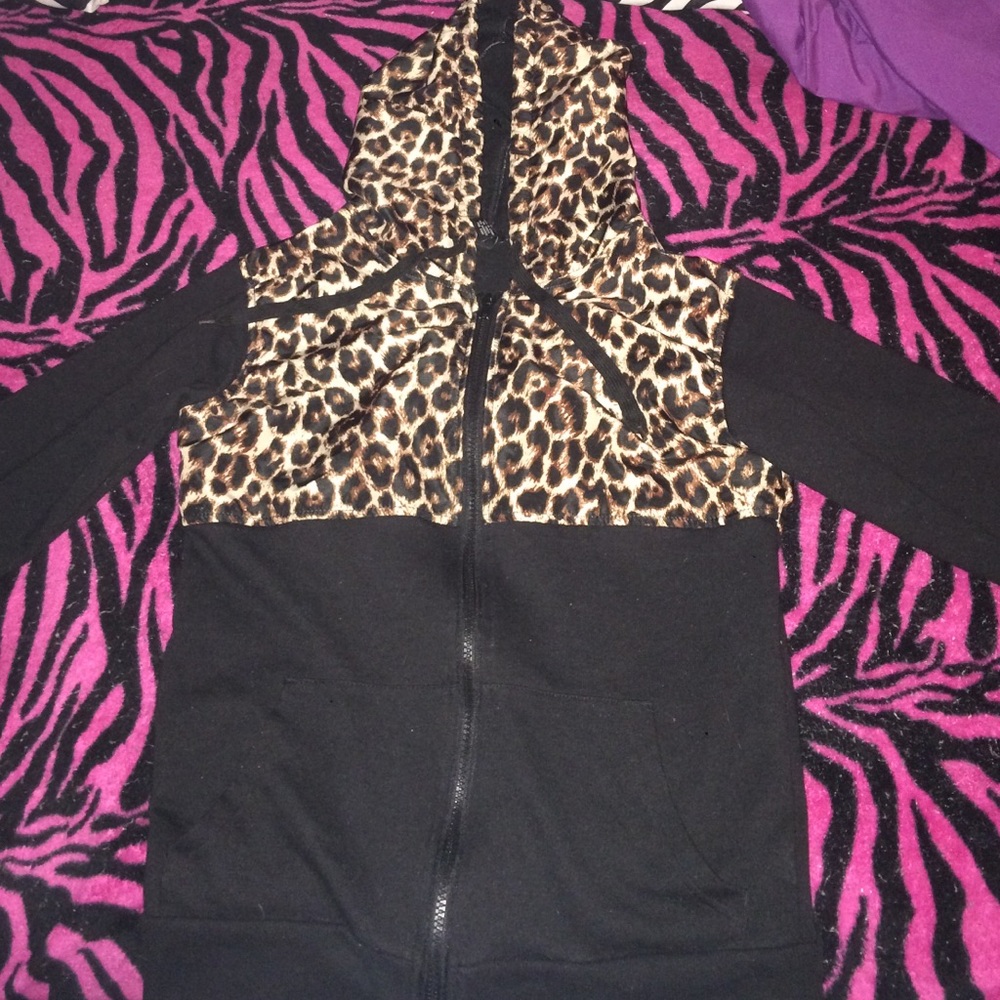 Black and Cheetah jacket