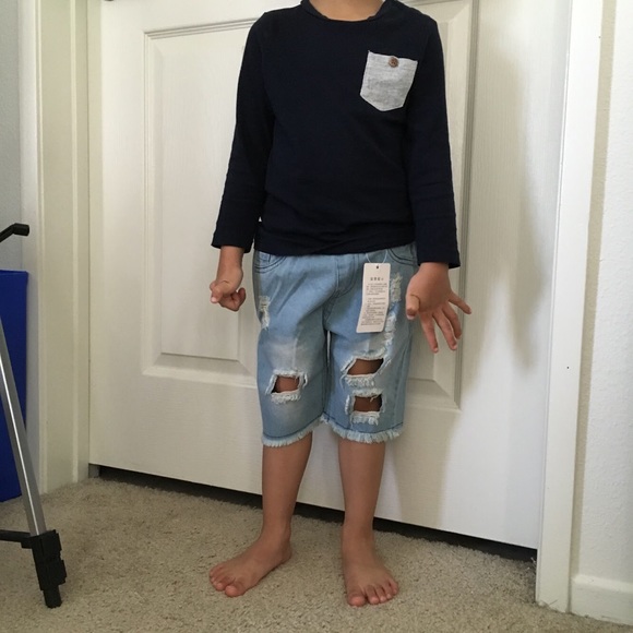 3T Distressed Shorts - Picture 3 of 3