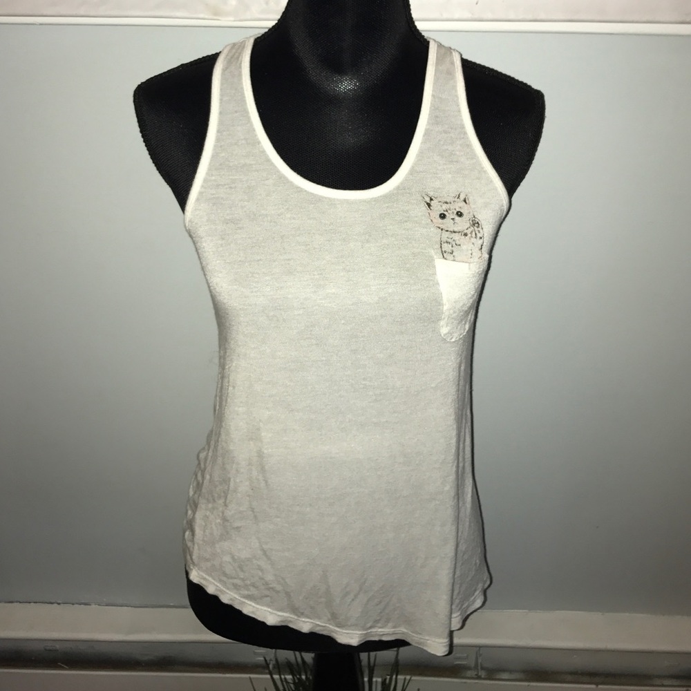 Kitty pocket racer tank