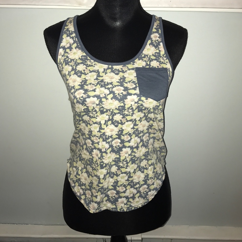 Nollie floral racer tank