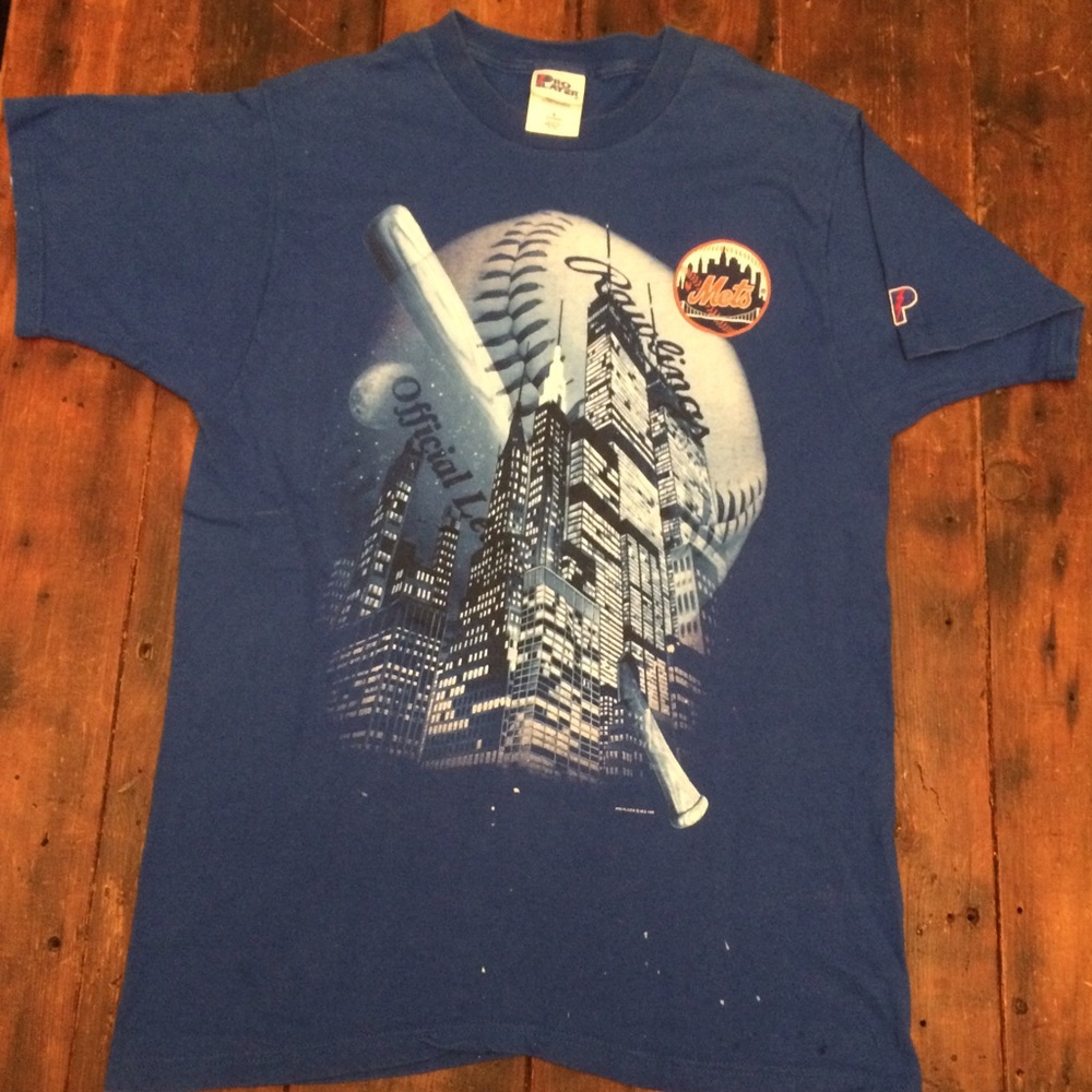 90's Vtg New York Mets pro player tee shirt