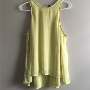 Yellow Flowy Sleeveless Top