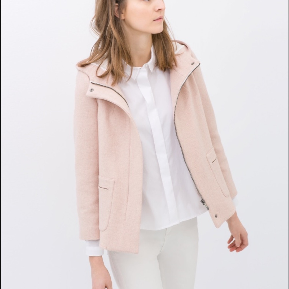 Pink Zara coat