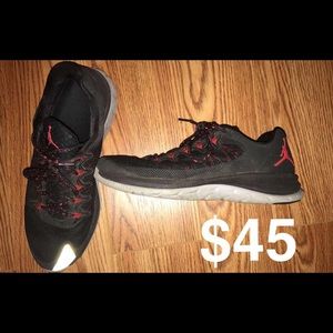 Black/Red Air Jordan Basketball/Running Shoes