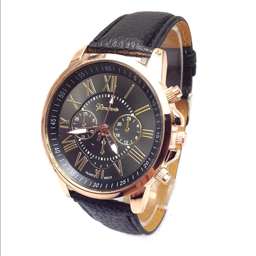 2016 Quality Leather belt Business Luxury Watch