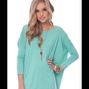 Teal Piko Dress