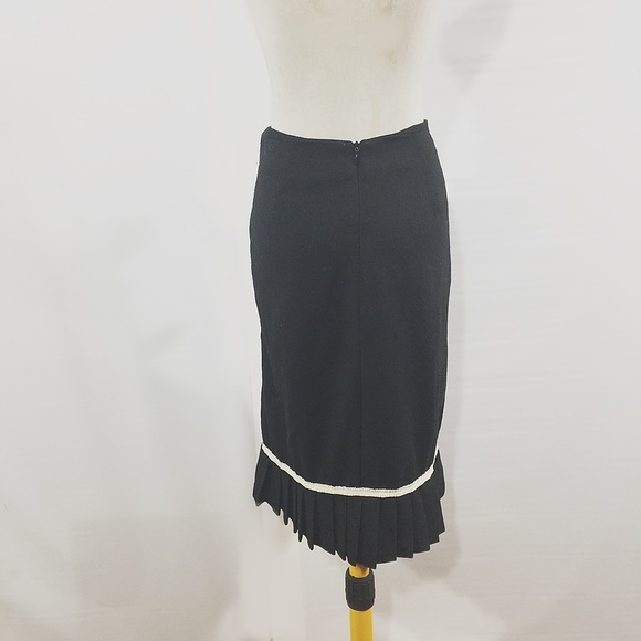 CO-OP WOOL PENCIL SKIRT WITH BOTTOM PLEAT MEDIUM - Picture 2 of 4
