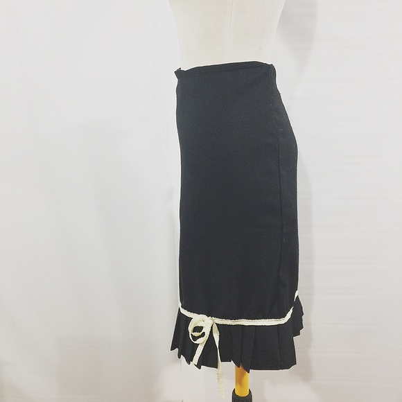 CO-OP WOOL PENCIL SKIRT WITH BOTTOM PLEAT MEDIUM - Picture 3 of 4