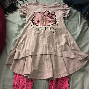 Hello kitty shirt and Capri legging set