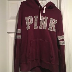 Burgundy VS Pink Hoodie