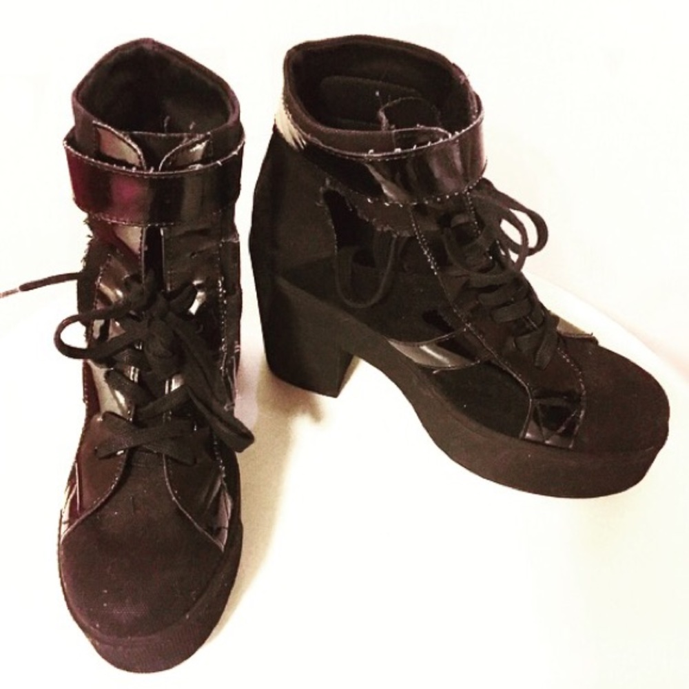 Sixty-Seven Leather/Canvas Unif NastyGal Asos boot