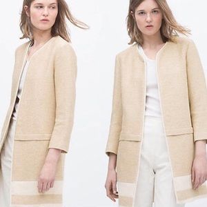 NWOT Zara Linen Blend Coat