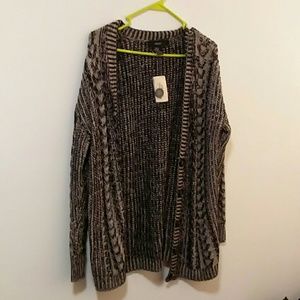 Black and white cardigan