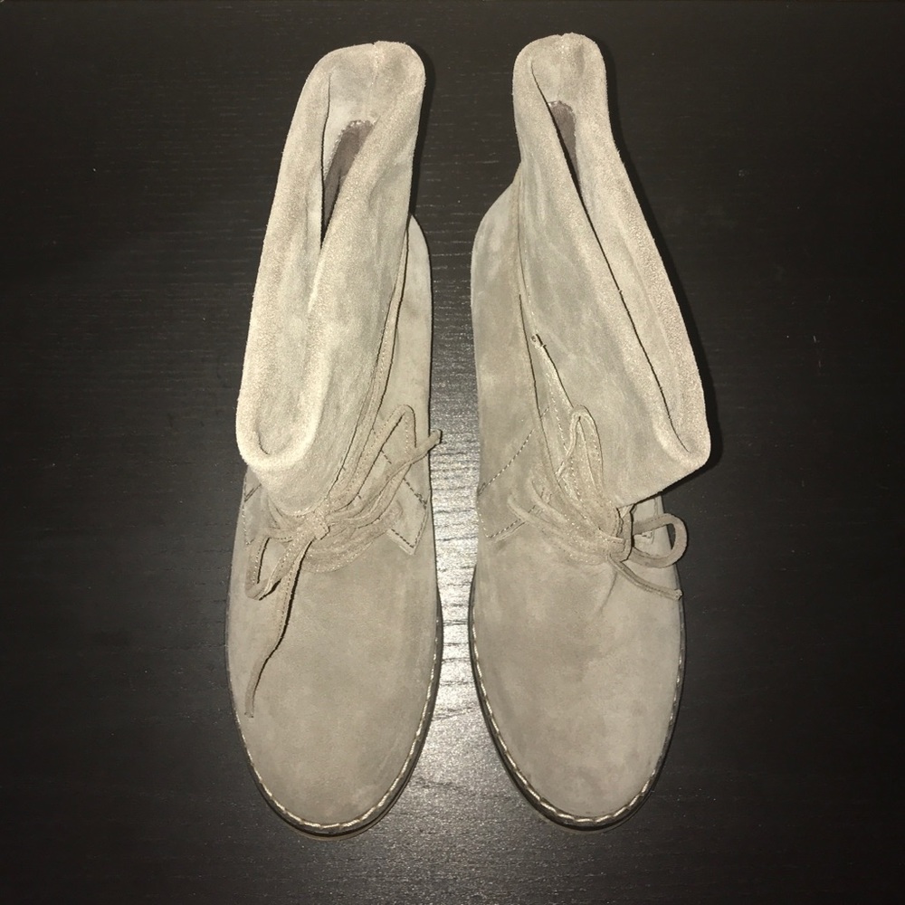 MIA Taupe Suede Bootie