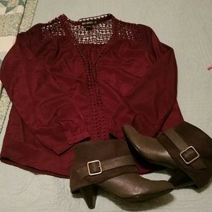 Fioni Gray Ankle Boots