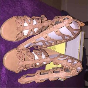 Charles Albert Brown gladiator sandals