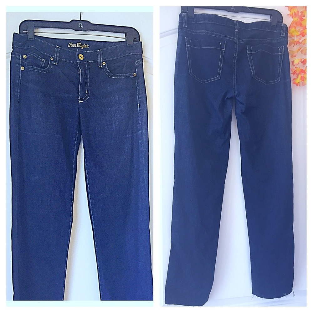 ANN TAYLOR Dark Blue Slim Fit Jeans 🤗💙