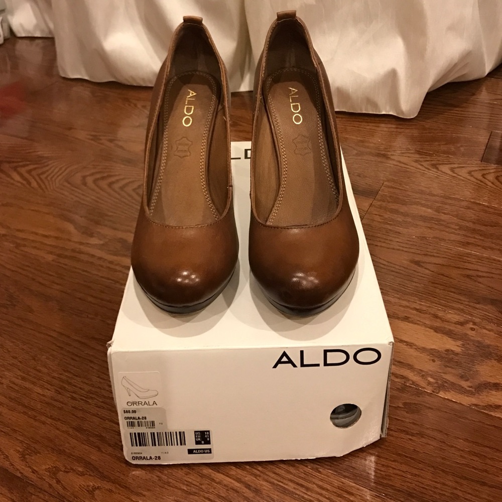 Aldo Orrala shoe in brown leather size 10