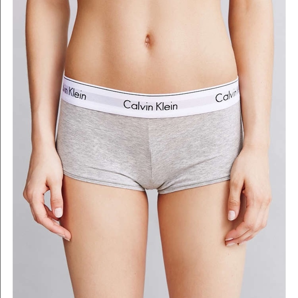 NWT Calvin Klein Grey boyshort