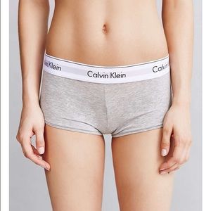NWT Calvin Klein Grey boyshort